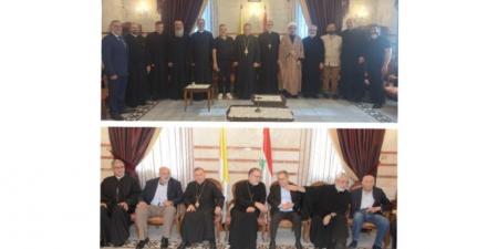 الأرشمندريت رزق استقبل المهنئين في دير المخلص بانتخابه رئيسا عاما للرهبنة المخلصية - ايجي سبورت