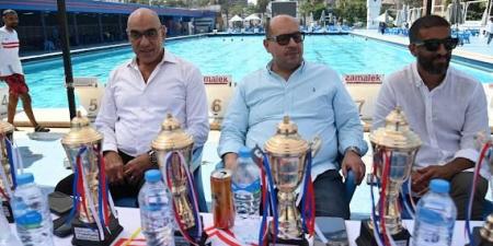 ياسر إدريس يشهد ختام بطولة الجمهورية للغطس بنادي الزمالك - ايجي سبورت