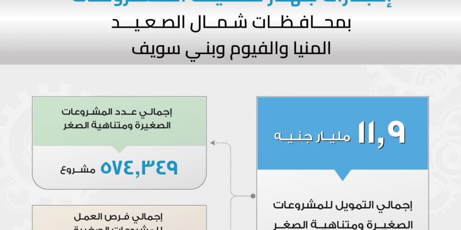 «تنمية المشروعات» ضخ 11.9 مليار جنيه لدعم قطاع المشروعات الصغيرة بشمال الصعيد - ايجي سبورت