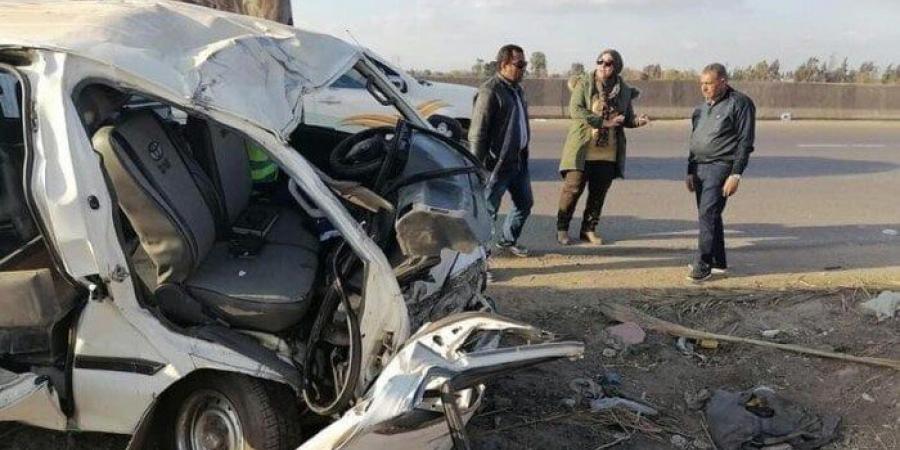 إصابة 10 أشخاص في حادث انقلاب ميكروباص بطريق الفيوم الصحراوي - ايجي سبورت