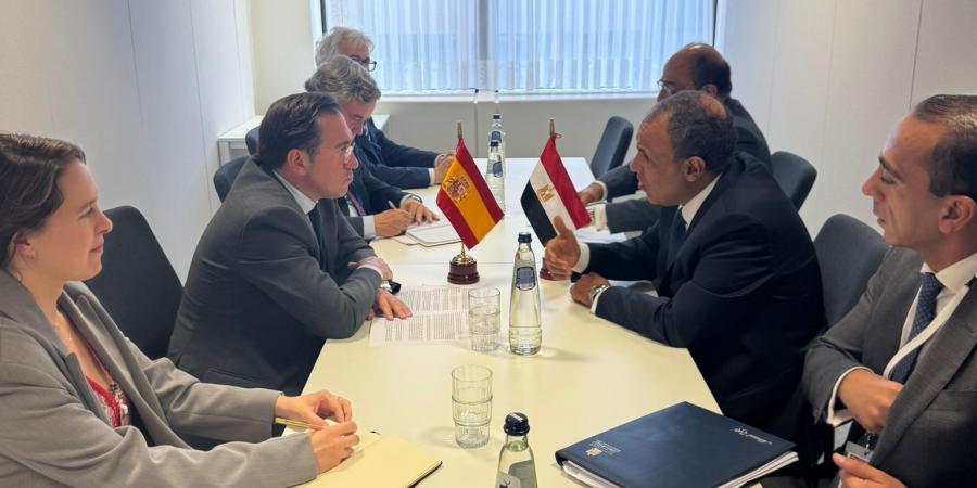 وزير الخارجية يبحث مع نظيره الإسباني العلاقات الثنائية ومستجدات الأوضاع بالشرق الأوسط - ايجي سبورت