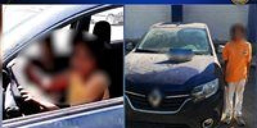 ضبط طفل يقود سيارة بدون لوحات أمامية ببني سويف الجديدة وتعريض حياة المواطنين للخطر - ايجي سبورت