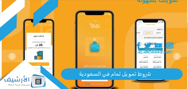 عاجل .. شروط تمويل تمام في السعودية وخطوات الاستعلام عن أهليىة واستحقاق التمويل