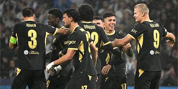 مانشستر سيتي يتأهل بقوة بعد فوزه الثمين على بورتو بثنائية في دوري الأبطال